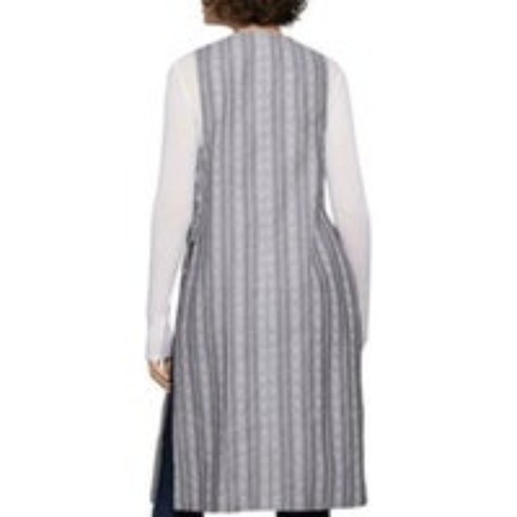BCBGeneration Long Striped Embroidered Vest - Picture 2 of 6